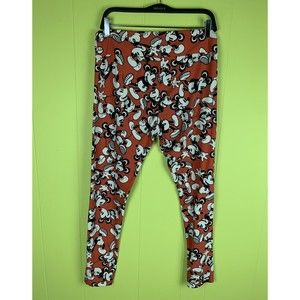 LuLaRoe leggings Size Tall / Curvy (TC) Miki Mouse Red White Black